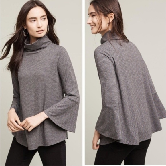 Anthropologie Tops - Anthropologie Postmark Liz Bell Sleeve Turtleneck